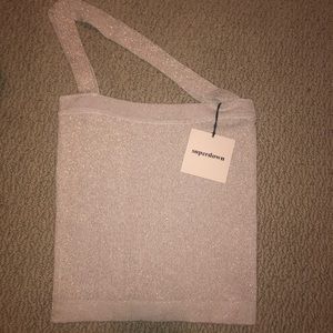 NWT superdown gold sparkle ✨strappy top